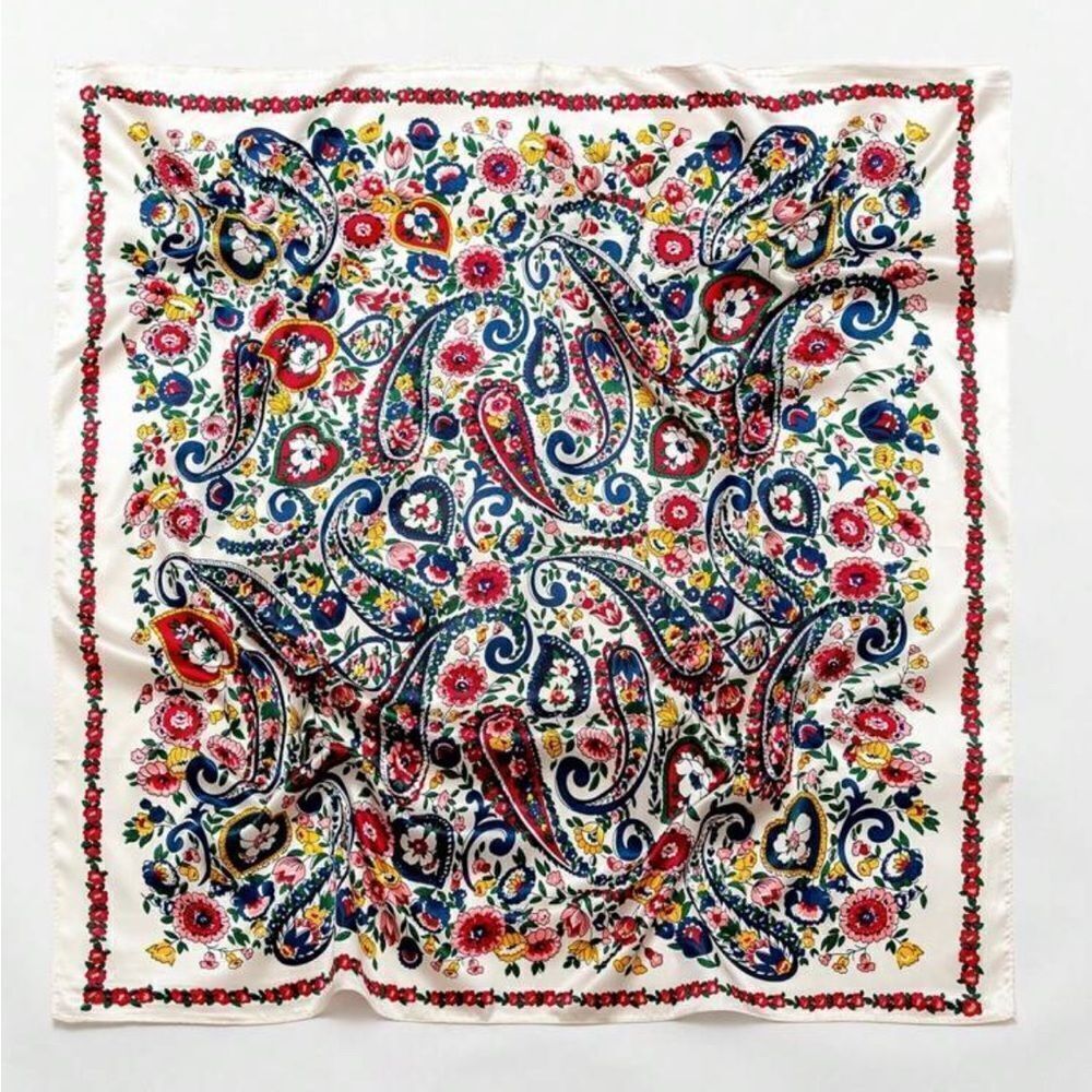Floral Paisley Scarf P38